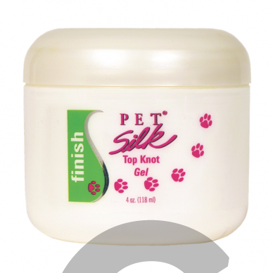 "Pet Silk Top Knot Gel" 118 ml - profesionalus gelis plaukams ir šukuosenai modeliuoti, formuoti ir šukuoti