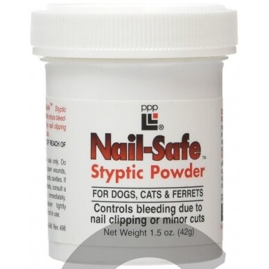 PPP Nail Safe Styptic Powder - milteliai kraujavimui stabdyti - Talpa: 42g