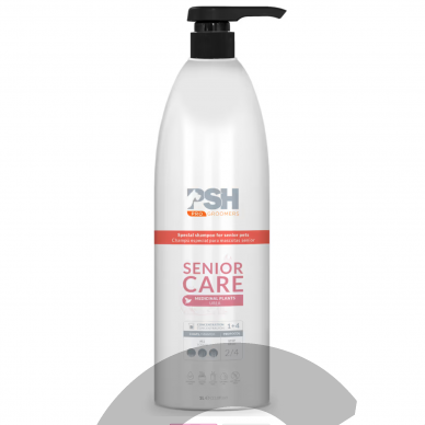 PSH Pro Senior Shampoo 1 л - мягкий шампунь для пожилых собак и кошек, концентрат 1:4