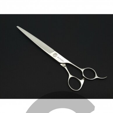 SAMURO  Professional Straight Matt Wider Blade scissors 8 - Profesionalios tiesios matinės žirklės gyvūnams platesne geležte