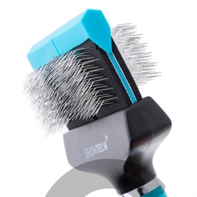 "Show Tech Flex Groom Professional Slicker Firm" - dvipusis ir lankstus šepetys pudeliams, kietas - didelis 2