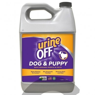 Urine OFF Dog & Puppy Formula - Šunų ir šuniukų šlapimo kvapų ir dėmių šalinimo preparatas - 3,8L