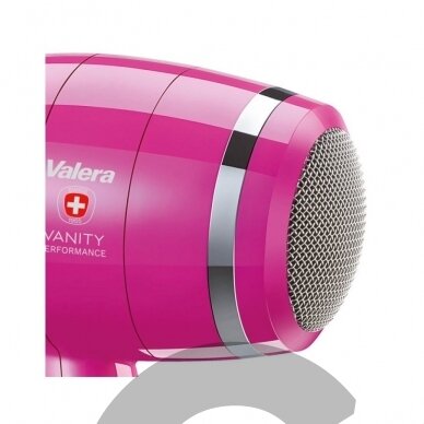 "Valera Vanity Comfort Hot Pink Dryer" 2000W - rankinis džiovintuvas su jonizacija, rožinės spalvos 2