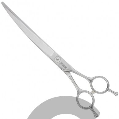 Yento Fanatic Series Curved Scissors 7,5" - profesionalios lenktos žirklės, anglies nerūdijančio plieno 2