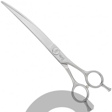 Yento Fanatic Series Curved Scissors 7,5" - profesionalios lenktos žirklės, anglies nerūdijančio plieno