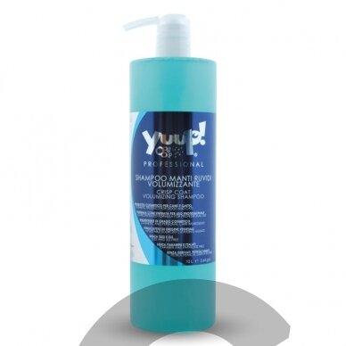 Yuup! Crisp Coat & Volumising Shampoo - profesionalus šampūnas šiurkščiam kailiui prižiūrėti, didinantis apimtį. Talpa: 1L