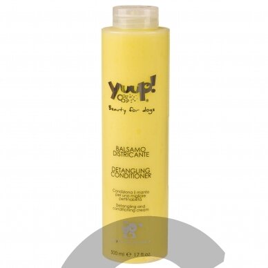 Yuup! home detangling conditioner-kondicionierius sausiems ir pažeistiems plaukams, palengvinantis iššukavimą.Talpa: 500ml