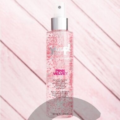 Yuup! Pink Velvet 150ml - питательная и увлажняющая спрей-сыворотка с кератином и гиалуроновой кислотой