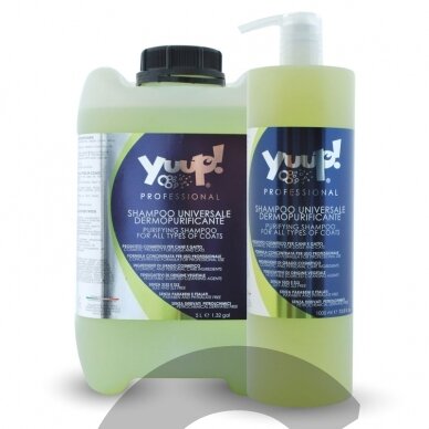 Yuup! Professional Purifying Shampoo - universalus valomasis šampūnas visų tipų kailiams. Talpa: 5L