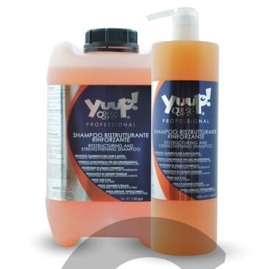 Yuup! Professional Restructuring and Strengthening Shampoo - profesionalus, plaukus atstatantis ir juos stiprinantis, šampūnas. Talpa: 5l