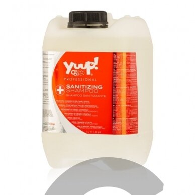 Yuup Professional Sanitizing Shampoo - antiseptinis šampūnas veislėms, turinčioms odos problemų. Talpa: 5L